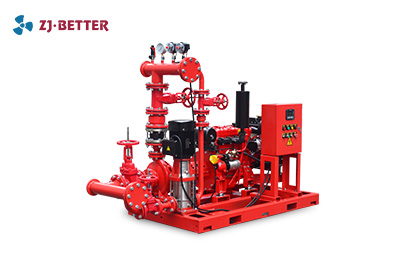 DJ fire pump set (Diesel+Jockey pump)